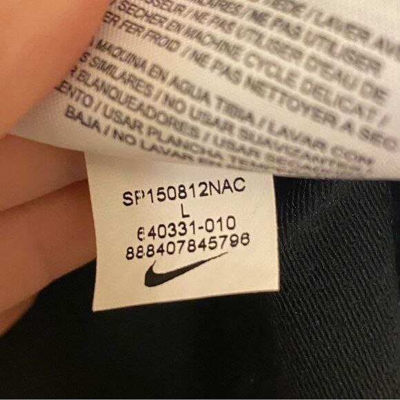 Nike Golf Dri Fit Tour stretch Performance Polo shirt 1/4 Snap size L - Picture 8 of 9